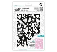 Xcut 110 x 150mm Cut & Embossing Folder, Multi Hearts, Crafting Supplies, Card Making, Scrapbooking, Textured Craft Creative Designs, Stamp Pads, Die Cutting, Embossing Tools & Supplies