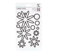 Xcut 13-Piece Carbonised Steel Decorative Dies Set Glorious Gerbera, Black