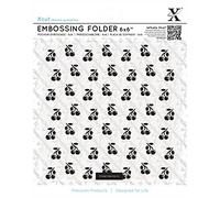 XCUT 6 x 6-Inch Cherries Embossing Folder, Black