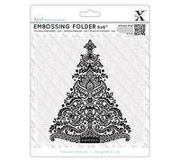 Xcut 6x6" Arts & Crafts Tree Embossing Folder, DIY Arts & Craft Accessories, Card Making Supplies, Embossing Decoration, Scoring Supplies & Crafting Tool Accessories, Scrapbooking, Embossing Ink Pads