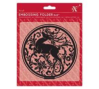 Xcut 6x6" Stag Embossing Folder, DIY Arts & Craft Accessories, Card Making Supplies, Embossing Decoration, Scoring Supplies & Crafting Tool Accessories, Scrapbooking, Embossing Ink Pads