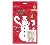 Xcut A5 Dies, Pop Up Card, Snowman, Carbon Steel, Art & Craft, Cutting Tool Supplies, Beautiful Decoration, Card Making, Gift Tag Wrapping, Scrapbooking, Invitation Making, Crafters Companion