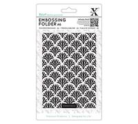 Xcut A6 Embossing Folder Art Deco Pattern, DIY Arts & Craft Accessories, Card Making Supplies Embossing Decoration, Scoring Supplies & Crafting Tool Accessories, Scrapbooking, Embossing Ink Pads