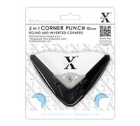 Xcut Corner Punch 2 In 1 10mm Radius, Easy To Use Puncher Create Designs On Craft Makes For Paper, Thin Card, Craft Supplies