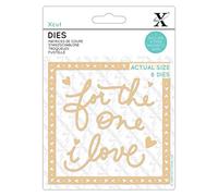 Xcut Dies, For The One I Love, 8 Pieces, Carbon Steel, Art & Craft, Cutting Tool Supplies, For Beautiful Decoration, Card Making, Gift Tag Wrapping, Scrapbooking, Invitation Making, Crafters Companion