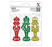 Xcut Dies Nutcrackers, 3 Pieces, Carbon Steel, Art & Craft, Carbon Cutting Tool Supplies, For Beautiful Decoration, Card Making, Gift Tag, Wrapping, Scrapbooking, Invitation Making, Crafters Companion