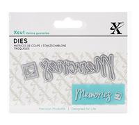 Xcut Mini Sentiment Dies Memories Carbon Steel, Art & Craft, Carbon Cutting Tool Supplies, For Beautiful Decoration, Card Making Gift Tag, Wrapping, Scrapbooking, Invitations, Crafters Companion
