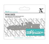 Xcut Mini Sentiment Unicorn Slogan Carbon Steel, Art & Craft, Carbon Cutting Tool Supplies, Beautiful Decoration, Card Making Gift Tag, Wrapping, Scrapbooking, Invitations, Crafters Companion