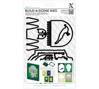 Xcut Shadow Box Die 6 Pieces, Formal Garden, DIY Build-A-Scene, Steel, Art & Craft, Cutting Supplies, Greeting Card Making, Tag, Wrapping, Scrapbooking, Invitation Making, Scrapbook Designs