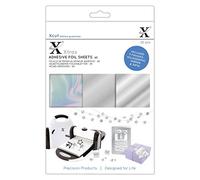 Xcut Xtras A5 Adhesive Foil Sheets - 20 Pieces - Silver