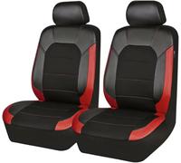 XCVBNYR Car Front Seat Covers for Suzuki Samurai 1992-2014, Front Seat Covers Waterproof Non-Slip Dirt-Resistant Accessories,Black-Red