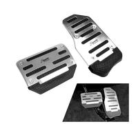 XCVFSRW Car Pedal Pads, for Opel Mokka II Mokka-e 2020-2024 2025 2026 Automatic Anti Slip Accelerator Brake Pedal Covers Heavy Duty Rubber Metal Interior Styling,A