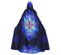 Xcwzbls Adult Halloweenrectangle Mandala Hoodie Cloak,Vampire Witch Cape, Fancy Dress Costume For Christmas Party Carnival