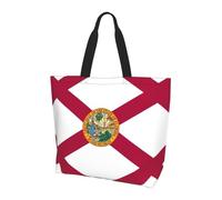 Xcwzbls Florida State Flag Large Capacity Single Shoulder Shopping Bag For Women,Handbag,Shoulder Bag For Work Travel Shopping