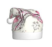 Xcwzbls The Eiffel Tower And A Bicycle Christmas Hat For Adult Red Santa Hat Father Fun Festive Headwear Xmas Office Party Accessories