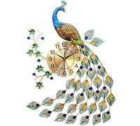 XCXDX Peacock Wall Clock, Creative Modern Decoration Clock For Living Room Clock, Silent Wall Watch Quartz 78 * 50CM