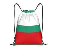 Xcyswbz Bulgarian Flag Drawstring Backpack Sports Gym Bag,Lightweight Sackpack For Shopping Yoga Swimming Beach Travel