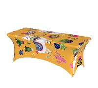 Xcyswbz Cartoon Alpaca Cute Animal Rectangle Tablecloths,Resistant Spill Proof Table Covers Dust-Proof Table Tops For Kitchen Dining