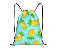 Xcyswbz Fresh Pineapple Drawstring Backpack Sports Gym Bag,Lightweight Sackpack For Shopping Yoga Swimming Beach Travel