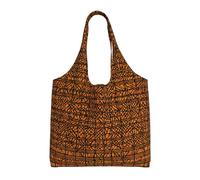 Xcyswbz Native American Single-Shoulder Canvas Bag,Large Capacity Reusable Grocery Shopping Bag,Women'S Handbag Tote Travel