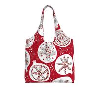 Xcyswbz Pomegranate Painting Single-Shoulder Canvas Bag,Large Capacity Reusable Grocery Shopping Bag,Women'S Handbag Tote Travel