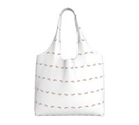 Xcyswbz Rose Gold Eyelashes Single-Shoulder Canvas Bag,Large Capacity Reusable Grocery Shopping Bag,Women'S Handbag Tote Travel