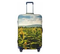 Xcyswbz Sunflower and Corn Travel Luggage Cover, Washable Suitcase Covers,Elastic Baggage Protective Anti-Scratch
