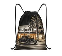 Xcyswbz The Old Hollywood Drawstring Backpack Sports Gym Bag,Lightweight Sackpack For Shopping Yoga Swimming Beach Travel
