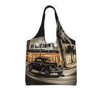 Xcyswbz The Old Hollywood Single-Shoulder Canvas Bag,Large Capacity Reusable Grocery Shopping Bag,Women'S Handbag Tote Travel
