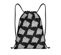 Xcyswbz Walrus Drawstring Backpack Sports Gym Bag,Lightweight Sackpack For Shopping Yoga Swimming Beach Travel