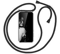 XCYYOO Lanyard Case for Oppo Find X5 Pro, Universal Case with Lanyard Strap and Wrist Strap for Oppo Find X5 Pro, Silicone Case with Transparent Collar Lanyard Adjustable Mobile Phone