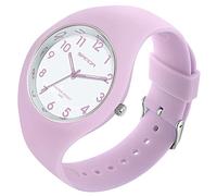 XCZAP Fashion Jelly Series Ladies Silicone Strap Electronic Quartz Waterproof Watch, Purple, Classic