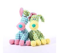 XCZAP Indestructible Plush Dog Toy for Aggressive Chewers, 2pcs Set: Robust Squeaky Chew & Teething Toy for Small, Medium, Large Dogs, Interactive Fun for Puppies & Adult Dogs (Donkey+Dog)