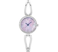 XCZAP Ladies Fashion Exquisite Compact Quartz Watch Elegant Luxury Silver Women Watches Designer Alloy Waterproof Bracelet Wristwatch (Silver Pink)