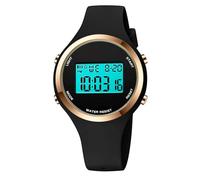 XCZAP Outdoor Sport Watches Alarm Clock 5Bar Waterproof LED Digital Watch, O-Black, sports