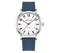 XCZAP Waterproof Nurse Watch for Students Doctors Women Men,Analog Watches with Luminous Dial and Japanese Quartz Movement,Easy to Read Military Time Watch with Second Hand, Silicone Band (Dark Blue)