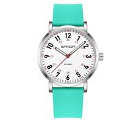 XCZAP Waterproof Nurse Watch for Students Doctors Women Men,Analog Watches with Luminous Dial and Japanese Quartz Movement,Easy to Read Military Time Watch with Second Hand, Silicone Band (Green)