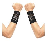 xczcnbg 2 Pairs Wrist Compression Sleeve, Elastic Wrist Support Late Night Owl Print Wrist Braces, for Sport Workout