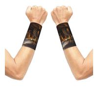 xczcnbg 2 Pairs Wrist Compression Sleeve, Elastic Wrist Support Tractor in the field Print Wrist Braces, for Sport Workout