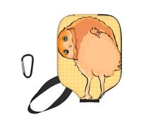xczcnbg Crooked Owl Print Soft Pickleball Paddle Covers,Neoprene Universal Zippered Racket Sleev Storage Bag 8.7x11.6 in