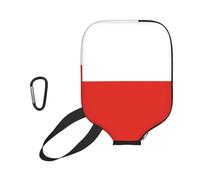 xczcnbg Flag of Chile Print Soft Pickleball Paddle Covers,Neoprene Universal Zippered Racket Sleev Storage Bag 8.7x11.6 in