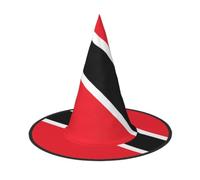 xczcnbg Flag of Trinidad and Tobago Print Witch Wizard Hat, 2 PCS Adult Pointed Halloween Parties Hat