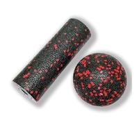 XCZGSW Mini Foam Roller - Muscle Massage Rollers for Trigger Point Therapy, Myofascial Release, Deep Tissue Fitness Massage & Relax Tight Muscles, Peanut Ball & Trigger Point (Red)