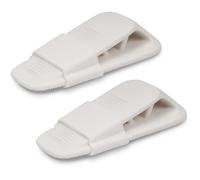 XCZYN Door Stopper for Bottom of Door on Floor, Rubber Door Stops Wedge with Holder, Anti-Collision top Door Blocker, Door Card, Doorstop, Door Holder to Keep Door Open Windproof Fixed (2 Pcs, White)