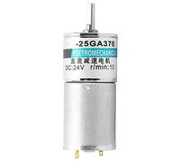 XD - 25GA370 DC Gear Motor, 24V Low Speed Micro Motor with CW CCW Rotation, Permanent Magnet Brushless Motor for Automation, Robotics and Industrial Control (10rpm/min)