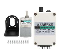 XD 37GB3530 Gear Motor, Low Speed Permanent Magnet Motor, 12V 24V Speed Reduction Motor with Bracket Governor, All Metal Gears for DIY Robotics and Industrial Applications (20rpm/min)