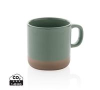Xd Collection Glazed Ceramic 360Ml Mug Green (One Size)