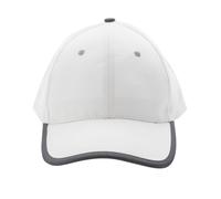 XD Design Men's Impact Aware Contrast Brushed Cotton 6 Panel Cap in White XD Design White One Size