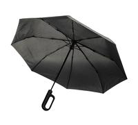 XD Design Men's Yara RPET Carabiner Clip Folding Umbrella in Black XD Design Black
