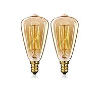 XD E-commerce Vintage Edison Bulb Light Bulbs Filament Screw Small Screw Light Bulb E14 Edison Bulb Small Screw Light Bulbs Light Bulbs Small Screw In 2pack